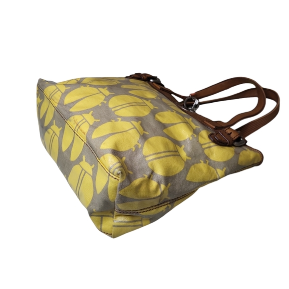 Vintage Fossil Key Per Other Bug Retro Leather Designer Purse shoulder bag - Picture 2 of 12